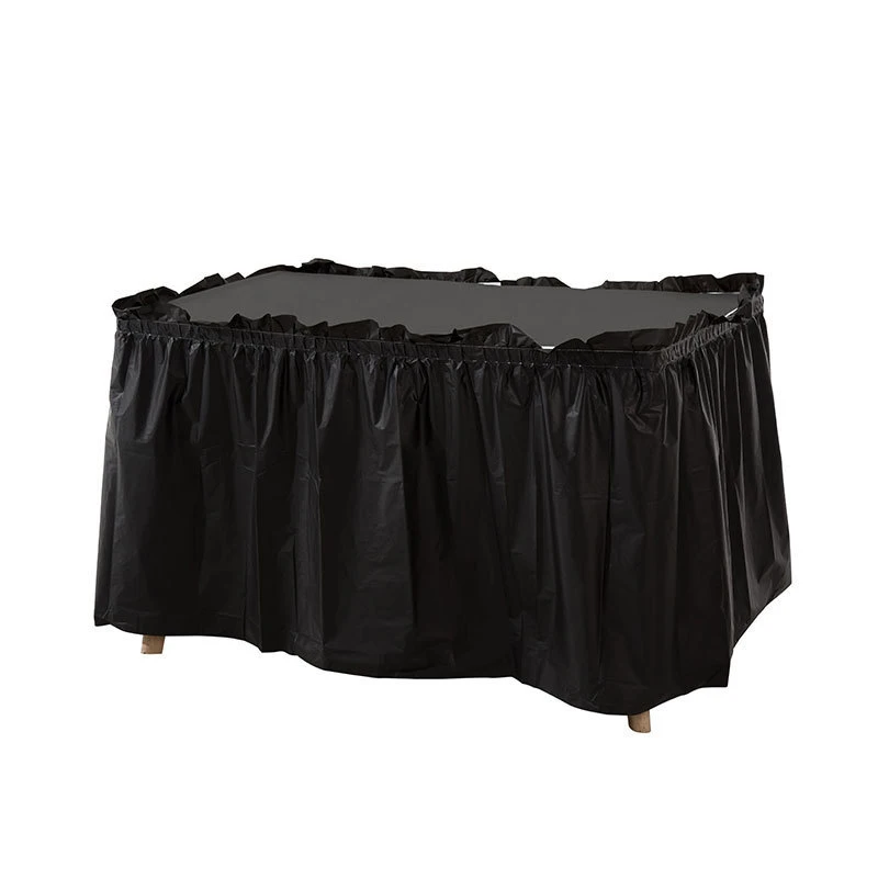 1pc Banquet Tablecloth Waterproof Oil Resistant Table Skirt Wedding Birthday Party Decoration Supplies PEVA Household