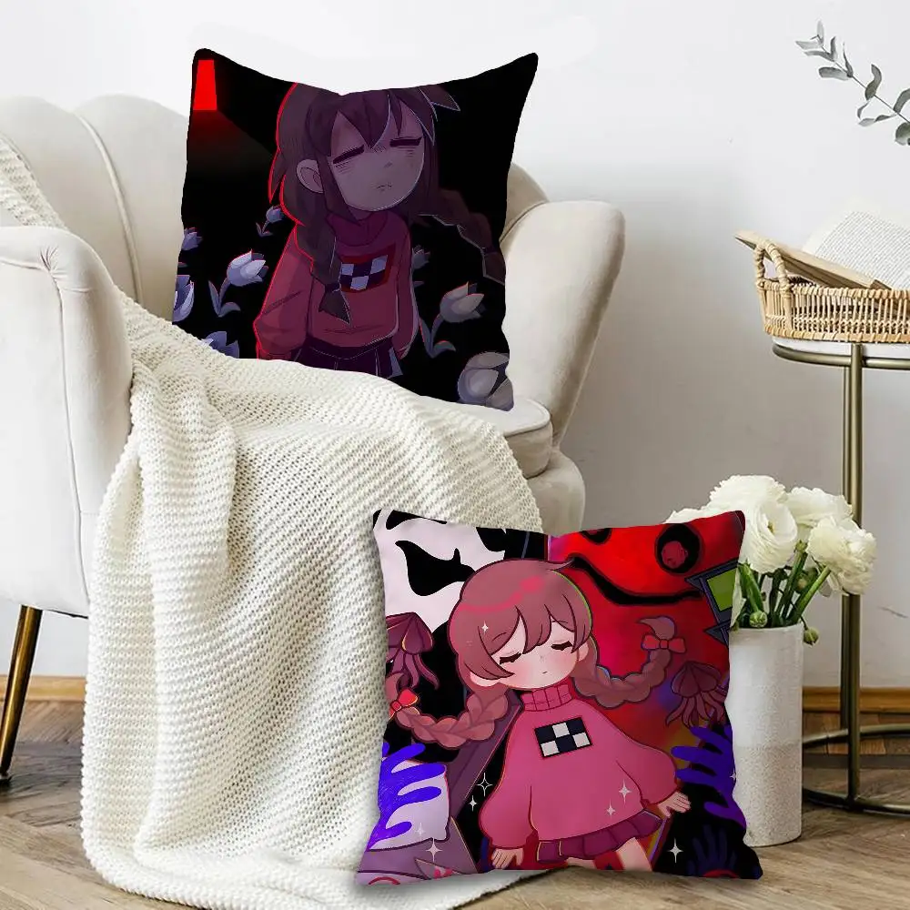 Y-Yume Nikki Pillow Anime Pillow Sofa Bed Head Pillow Cover Cushion Cover 45x45 cm Fashion