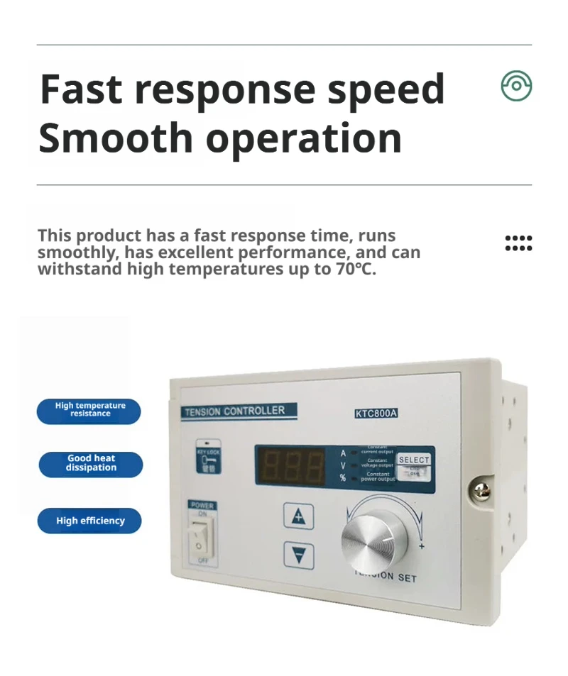 Manual Tension Controller, KTC800B (supporting Analog Control), 0-4A, Pulse Width Modulation, DC 0-24V