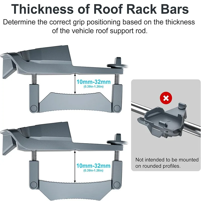 CarRoofMountFor Mini Equipment RV Outdoor Aluminum Alloy Car Bracket RV Accessories Adjustable