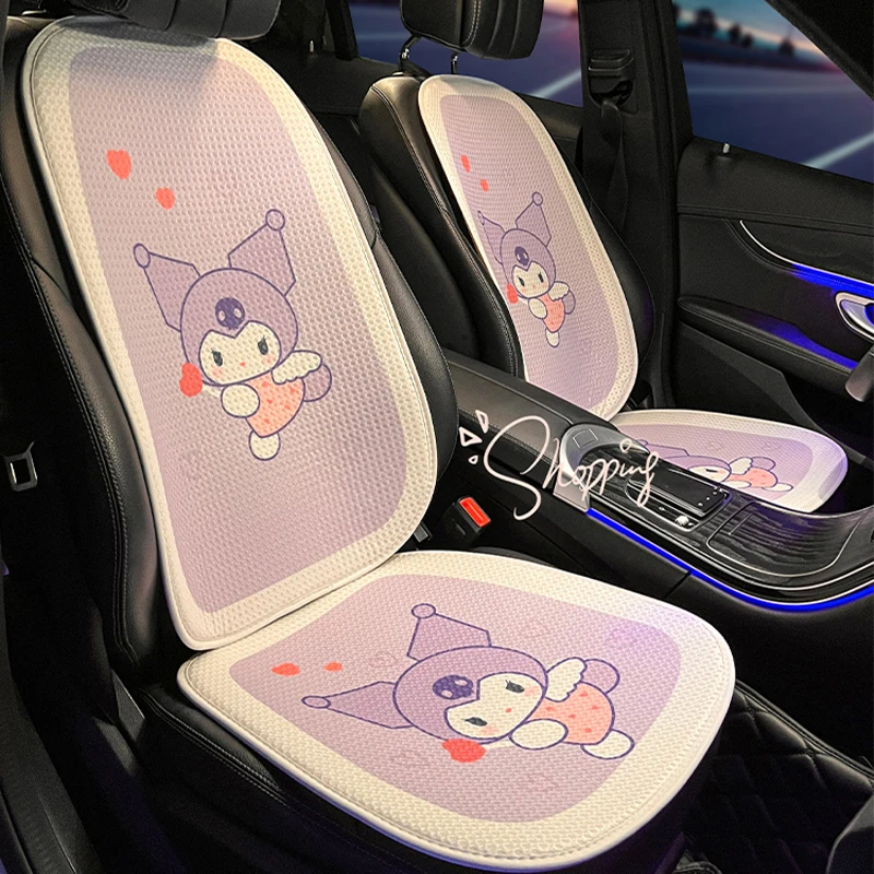 

Sanrio Kawaii Kuromi Car Seat Cushion Anime Cartoon Lovely Fashion Breathable Exquisite Skin Friendly Good Looking Seat Cushions