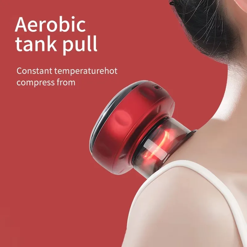 

Portable Electric Cupping Machine with Red Light Therapy for Household Use