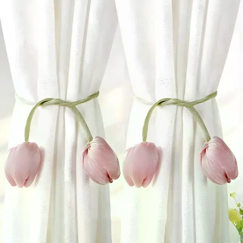 Creative Fashion Tulip Curtain Straps Adjustable Elegant Curtain Tieback Beautifully Curtains Tie Rope Homestay