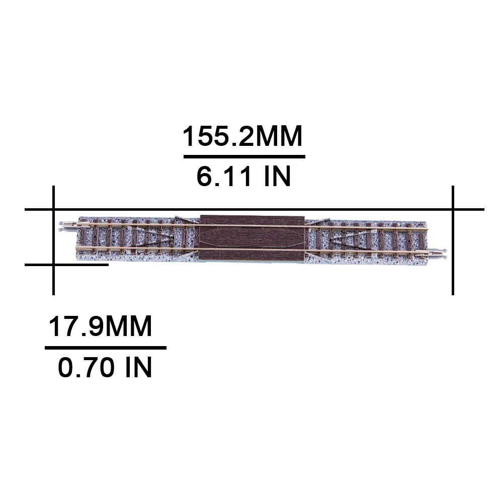 N scale 1:160 Railway Train Track with Pedal Model S140-RE Simulation-rail Toy Railroad Accessories for Diorama 1Piece