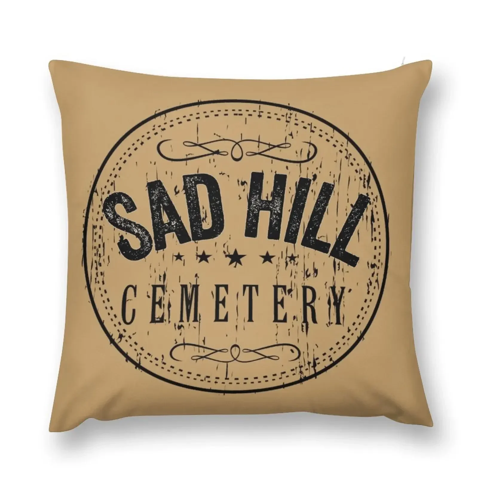 Sad Hill Cemetery Throw Pillow Sitting Cushion Cusions Cover pillow