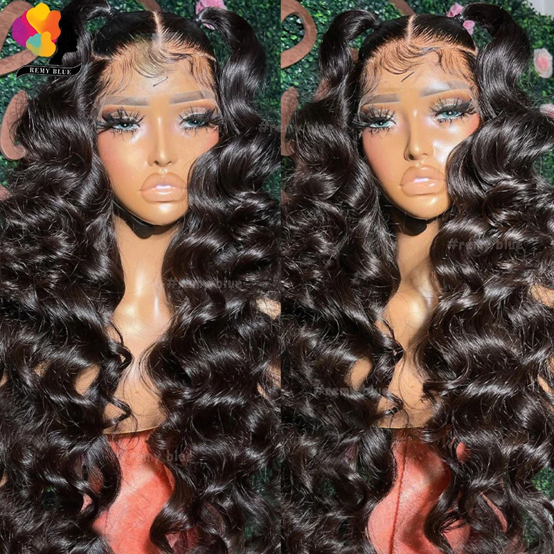 

Curly Wigs Human Hair Loose Deep Wave 13x4 HD Transparent Human Hair Lace Frontal Wigs for Women 180% Lace Front Wig Pre-Plucked