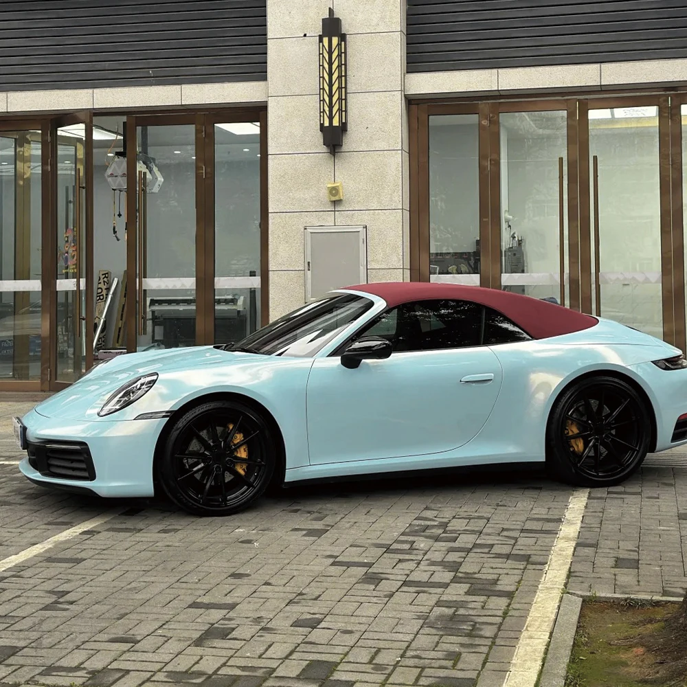 

Car Wrap Vinyl Film Super Magic Glacier Blue Color Change Stickers PET Bubble Free Auto Self Adhesive Sticker Car Accessories