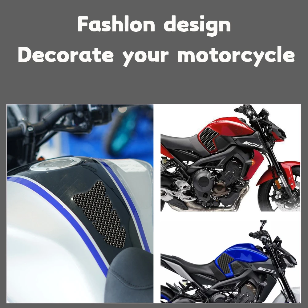 2020 Motorfiets Antislip Kant Brandstoftank Stickers Waterdichte Pad 3d Sticker Voor Yamaha Fz09 Fz 09 Mt 09 Mt09 2015 2013-2020