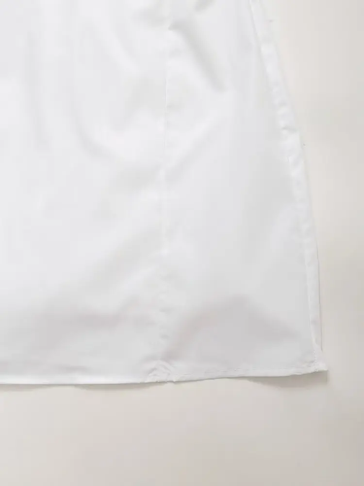 Maxdutti Minimalist White Camisole Dress French Sexy Summer Vacation Party Dresses Women Vestidos Mini Dress