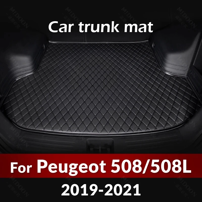 

Car Trunk Mat For PEUGEOT 508/508L 2019 2020 2021 Custom Car Accessories Auto Interior Decoration