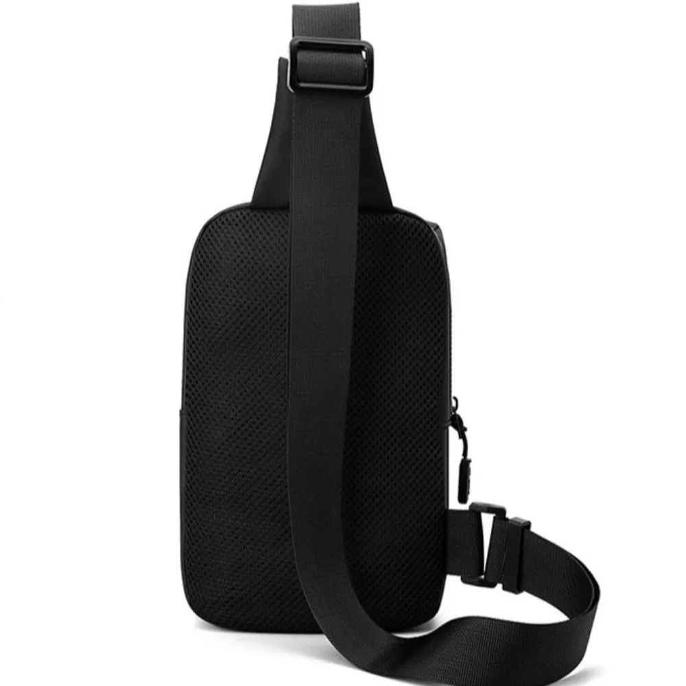 

Мужская нагрудная сумка с защитой от брызг, однотонная, большая вместительная, Оксфордская сумка на ремне, многофункциональная, с регулируемым ремешком