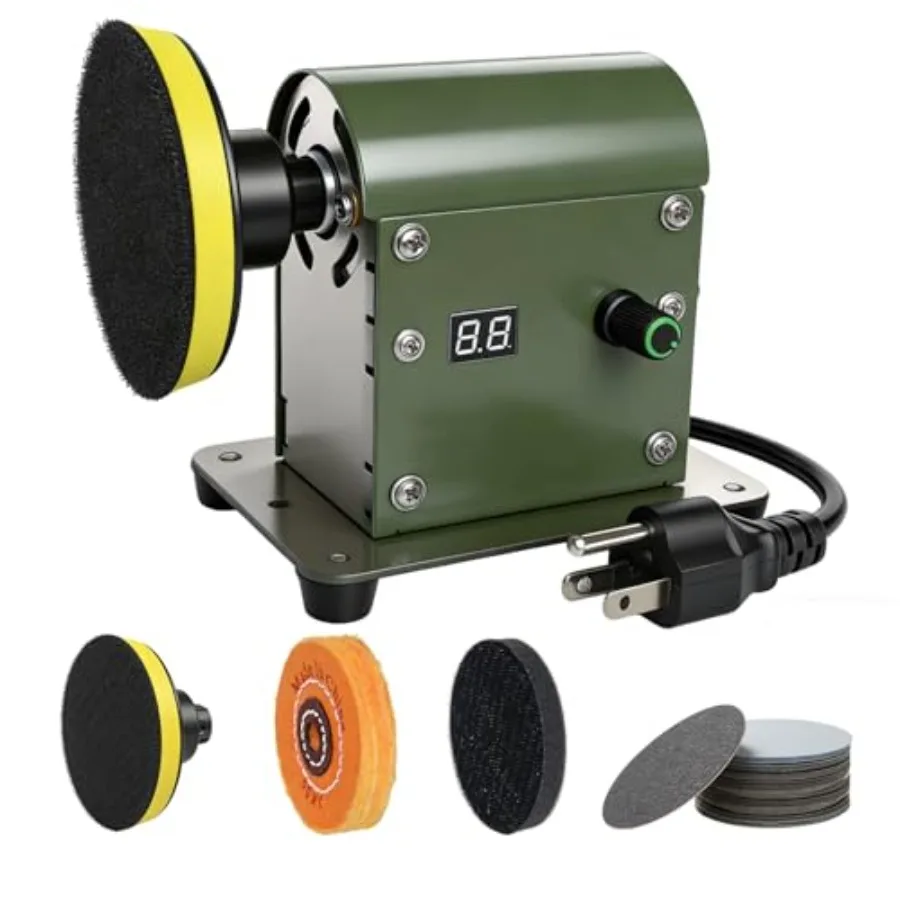 

Electric Resin Sander and Polishers Resin Polishing Kit Adjustable SpeedandLow Noise with 28 PCS Wet and Dry Sandpaper and 1Pcs