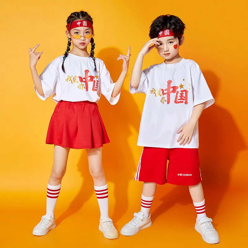 

Детская одежда для выступлений болельщиков, детский сад, одежда для выступлений и танцев начальной школы,