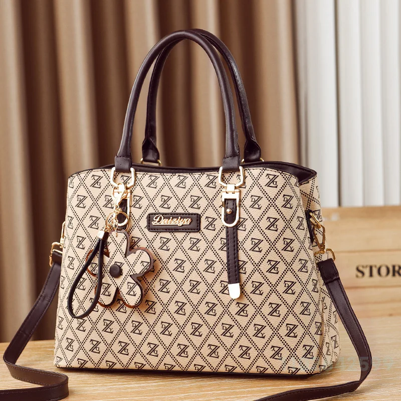 2026 New Women's Handbag Fashion High Quality Printed Crossbody Women's Bag Classic Versatile Large Capacity Mom Shopping Bag