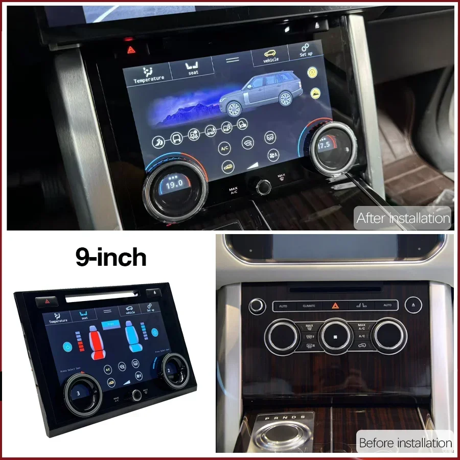 9 inch For 2013 - 2017 Land Rover Range Vogue/ L405 Retained CD Slot Air Conditioner Digital Panel Multi-language Suitable