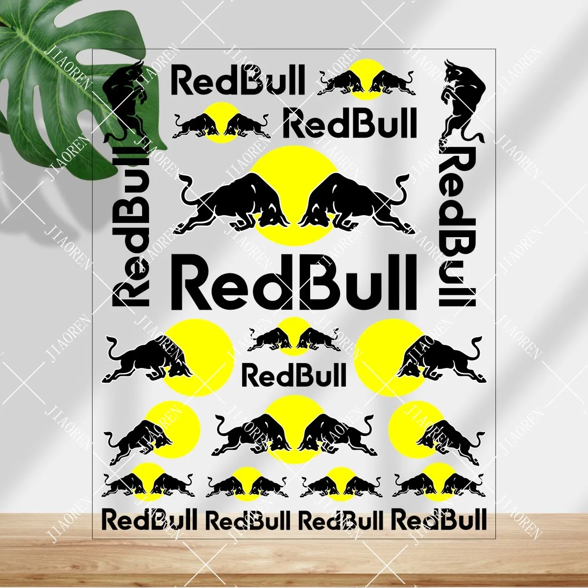 عيد الميلاد ريد بول ملصق شعار دراجة نارية خزان خوذة سيارة دراجة عاكسة صائق كيت # 2