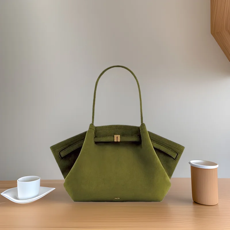 2025 JWPEI Dumpling Bag Size Suede Soft Bag Fashion Tote Shoulder Underarm Tote Hundred