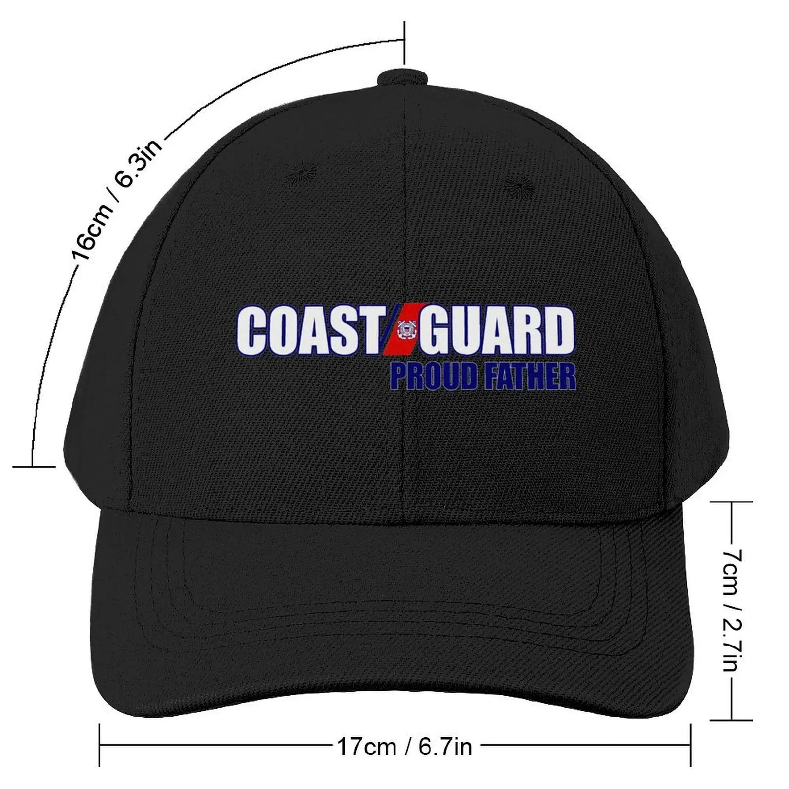 Coast Guard - Proud Father Baseball Cap Sunscreen hard hat Sun Hats For Women Men's