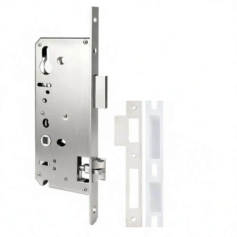 Stainless Steel Mortise Lock Case For Aluminum Frame Sliding Doors Professional Replacement Hardware Internal Security Part