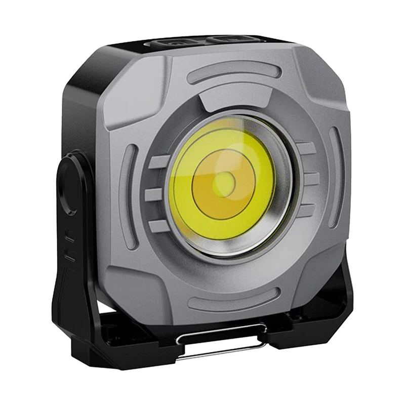 ضوء عمل قابل لإعادة الشحن، ضوء كاشف محمول مع خطاف ومغناطيسي ستبليس قابل للتعتيم لإصلاح السيارات في حالات الطوارئ