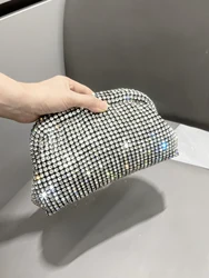 Borsa a tracolla con pochette di strass di design di lusso per borsa da donna borsa a tracolla borsa da sera borsa da banchetto