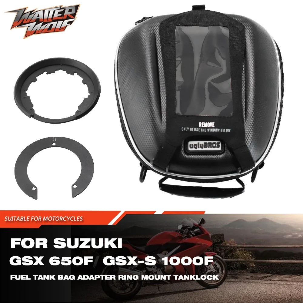 

Tanklock масляный топливный бак сумка для SUZUKI GSF GSXR GSX 650F Hayabusa GSX1300R S750 S1000 SV650 N/S GSR 600 750 переходное кольцо багаж