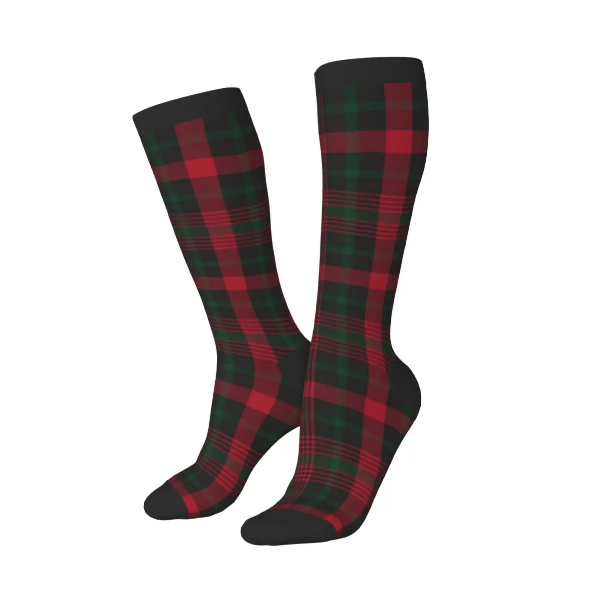 Spring/autumn over the knee socks Christmas Glen Plaid Textured Pattern school dance long stocking