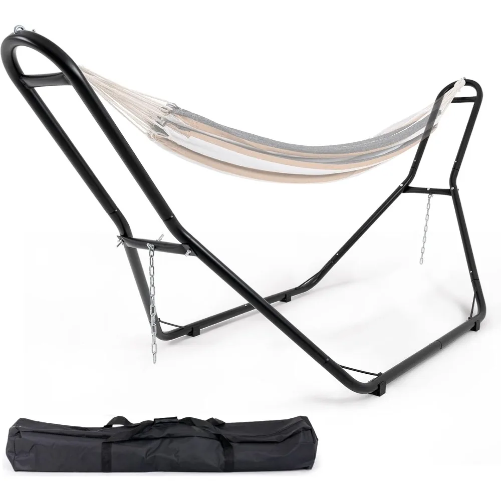 Estrutura de rede de aço resistente, Hammock Stand Only, 550 LBS Capacidade, Se Encaixa 9 pés a 13 pés, Rack