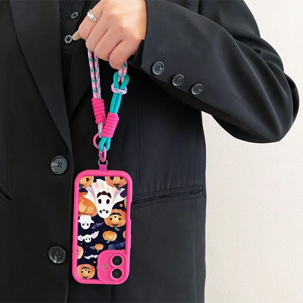 Cxd5Pumpkin Ghost Cordino a tracolla Custodia per telefonoPer Samsung A56 55 36 26 16 06 15 35 25 54 34 24 73 53 71 51 3172 52 32 14 12 17 07