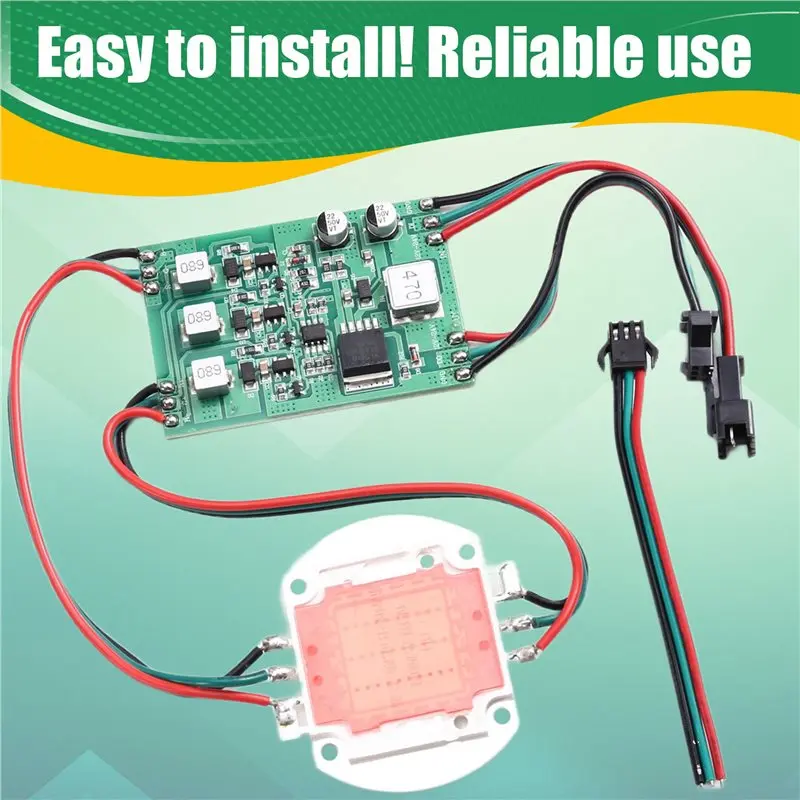 ELECT-WS2811 30W DC12V RGB Addressable LED Pixel Module Light 1X High Power Program Control