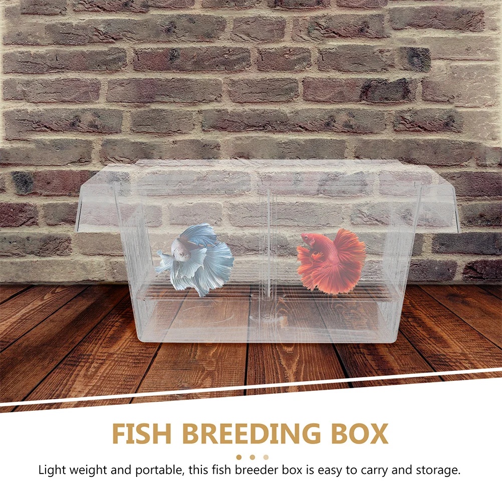 2pcs Breeding Box Clear Aquarium Nursery For Small Fish Protection Suction Cup Divider Plastic Box For Aquarium Fish Shrimp