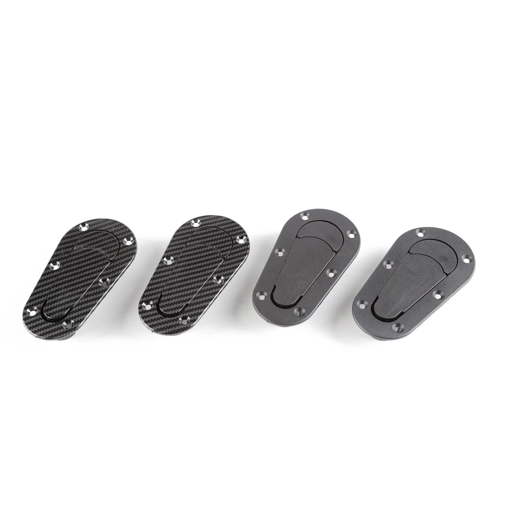 Black / Carbon Fiber Universal Racing Car Hood Pin Engine Bonnet Latch Lock Mount Kit Refitting w/ Keys Car car accessories