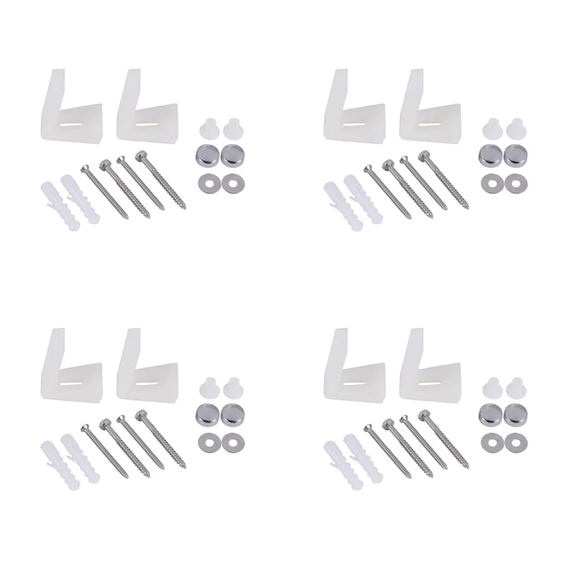 

ABRU-4X Bathroom Angled Floor Wc Toilet Pan Bidet Or Semi Pedestal Fixing Kit Bolts