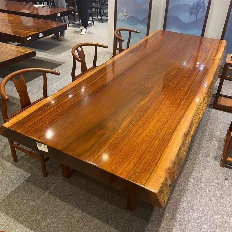 

New home flower walnut log home large board tea tea table coffee boss office furniture table whole board