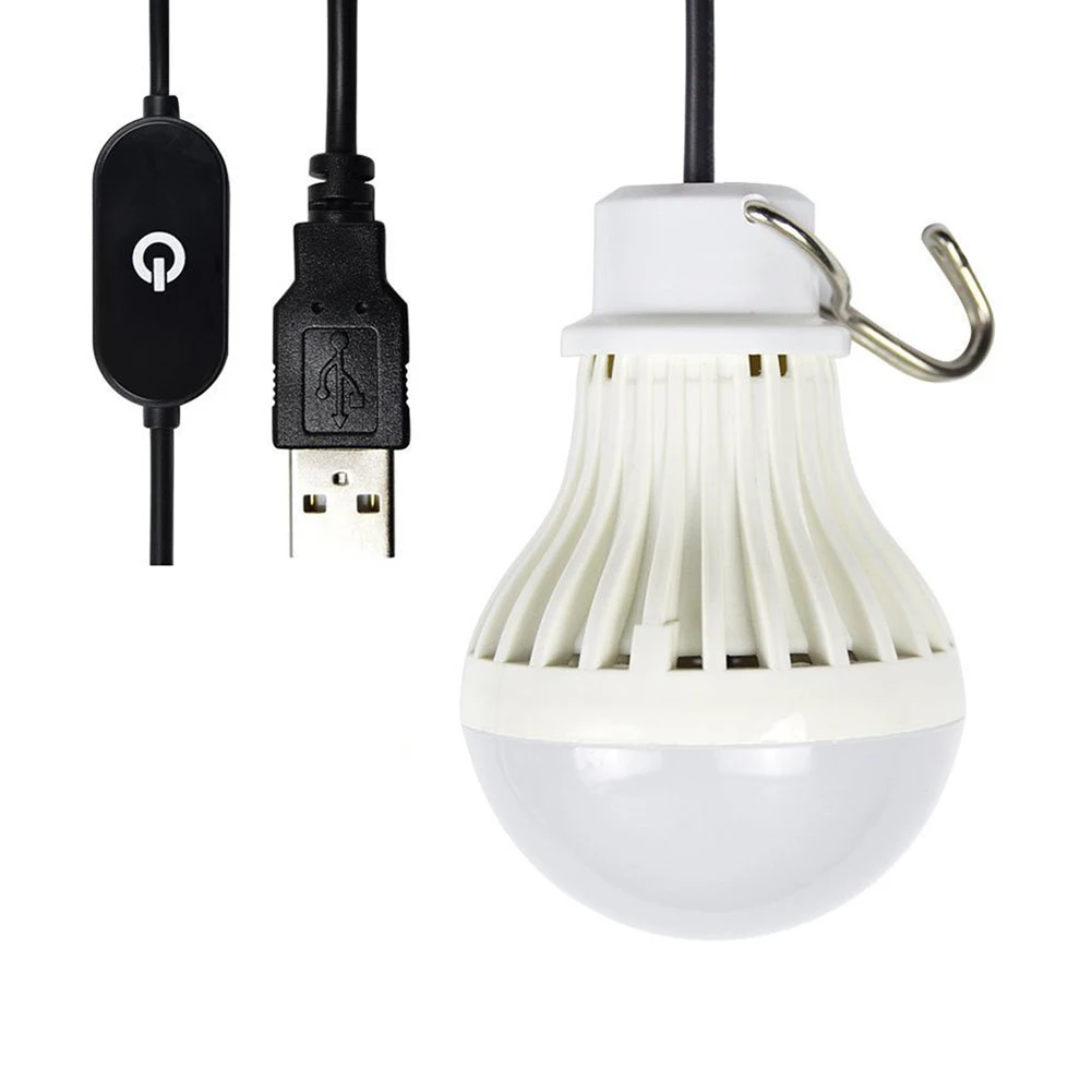 5v Touch Dimming lampadina lampada ricarica Usb lampadina a Led Super luminosa a risparmio energetico luce di emergenza da campeggio per uso domestico per la stanza di casa