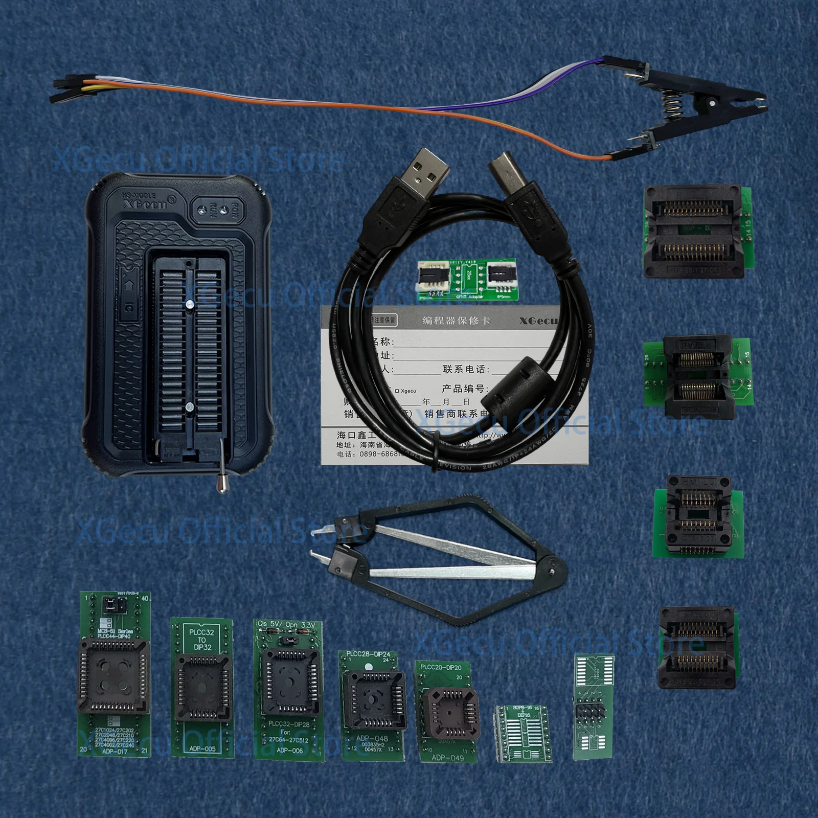 XGecu NEW T48 (TL866-3G) Programmer Support 34000+ ICs for SPI/Nor/NAND Flash/EMMC BGA/TSOP/SOP/PLCC + 14 parts