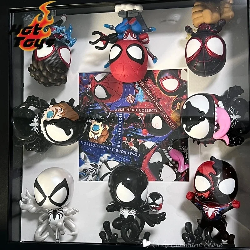 Hot Toys Marvel Spider-Man 2 Peter Venom Cosbi Bobble-Head Blind Box, exklusives Sammlermodell, Spielzeug für die Geschenkkollektion