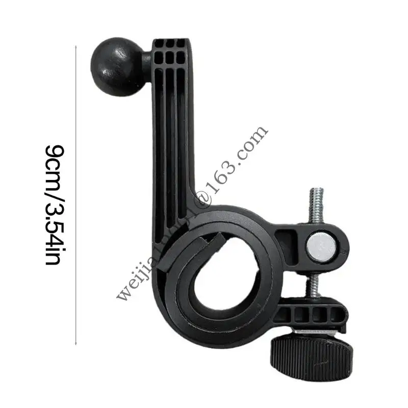 Upgrades Handlebar Clamp Mount Base Mount Adapter Plastic Handlebar Clamp Mount Base for 17mm Ball Socket Devices