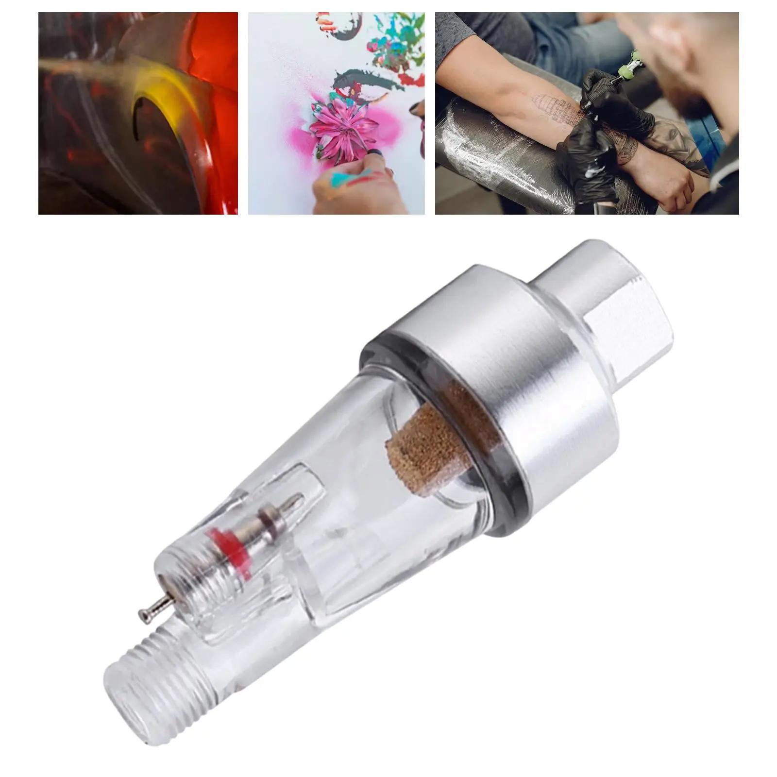 

Airbrush Water Oil Separator Airbrushing Tool Quick Connector Sprayer Filter