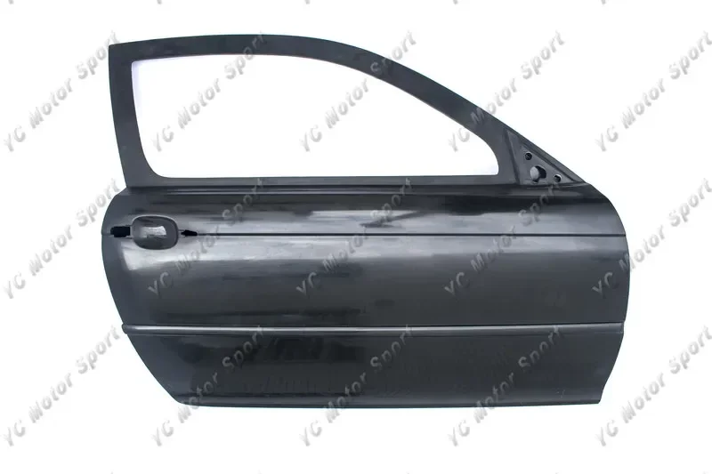Car Accessories FRP Fiber Glass Track Version Doors Fit For 1998-2005 E46 3 Series Coupe Door Panel Card Cover