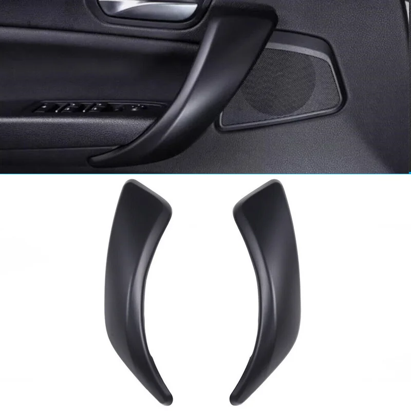 Car Interior Door Handle Panel Pull Cover Trim Matte Black For BMW 1 Series F20 F21 F22 2012-2018 2 Series F22 F23 2014-2019