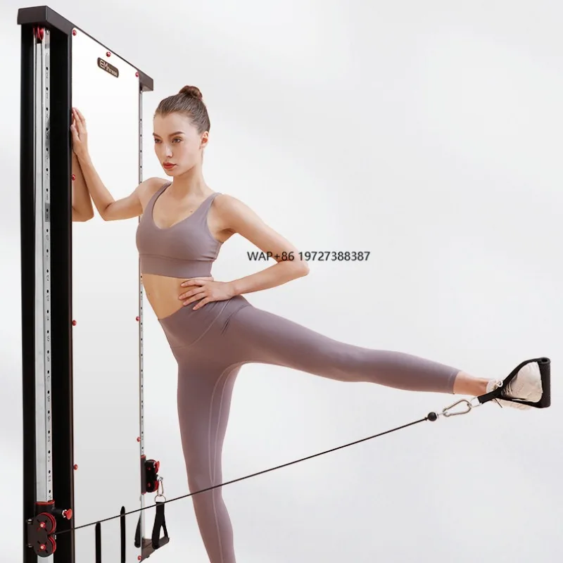 

Strength Machine Smart Home Gym Wall Mounted Mirror Cable Crossover Machine