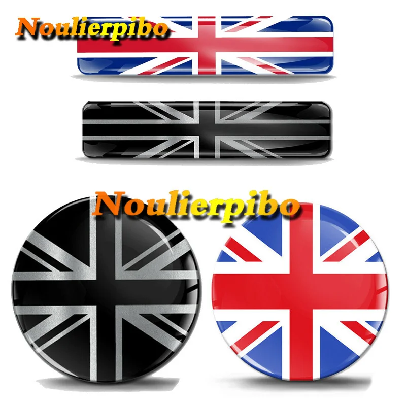 Creative Vinyl Car Sticker 3D Gel Silicone Dome Union Jack Logo Badge Decal Laptop Mobile Phone Car Interior Helmet Sticker