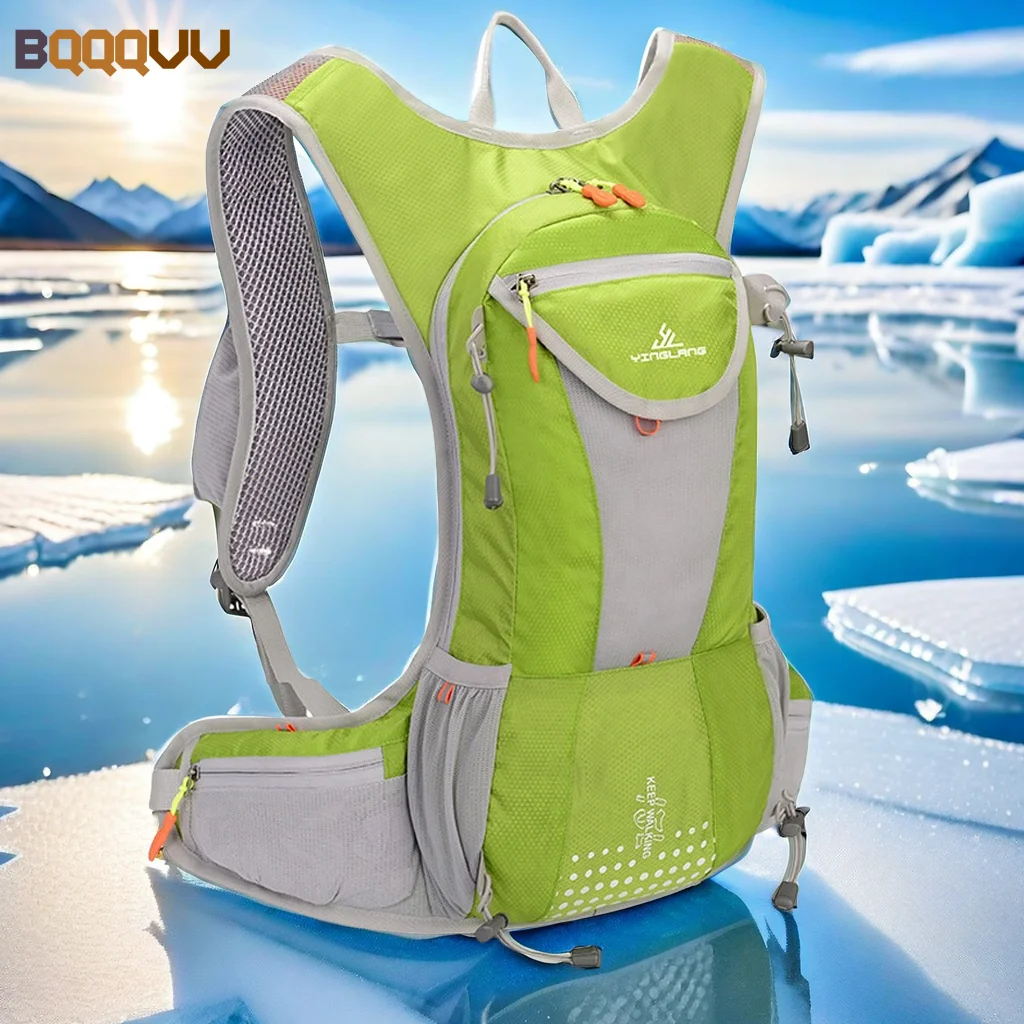 Hydratation Rucksack mit reflektieren den Streifen, wasserdichter Helm, Wasser rucksack zum Laufen, Wandern, Unisex, 1PC