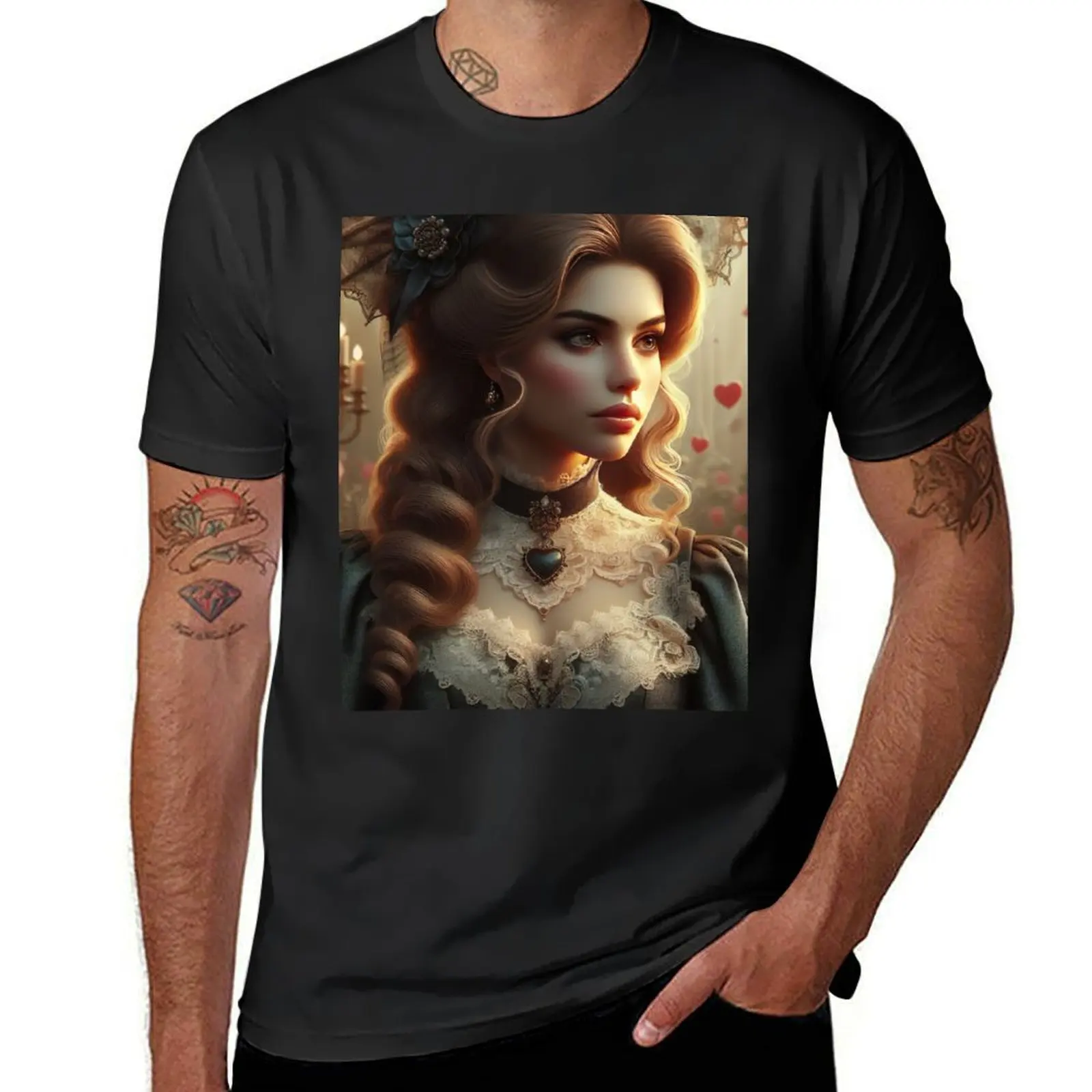 Valentine Victorian Woman of the Age T-Shirt Short sleeve tee anime quick-drying heavyweights mens graphic t-shirts funny