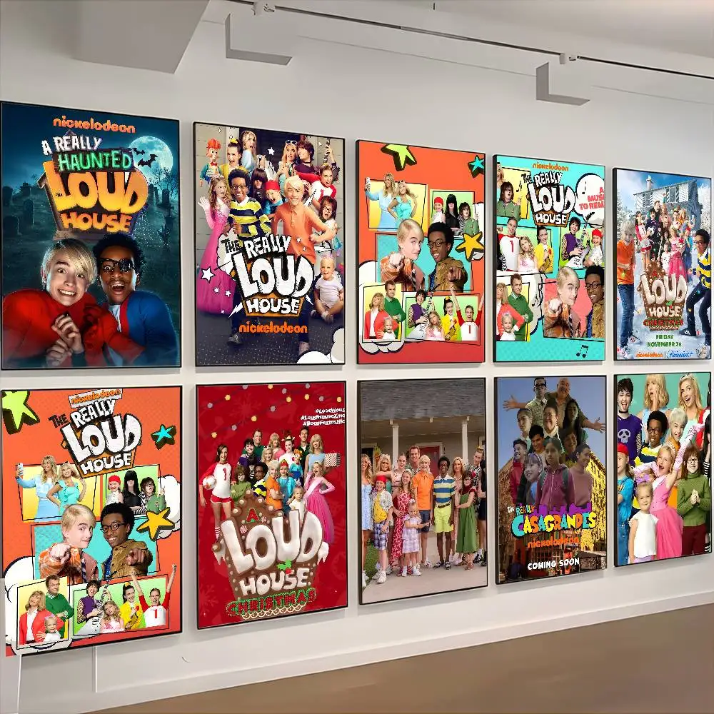 ملصق R-Really Loud House عالي الدقة على الحائط اللاصق المقاوم للماء وغرفة المعيشة المنزلية وغرفة النوم والديكور الجمالي