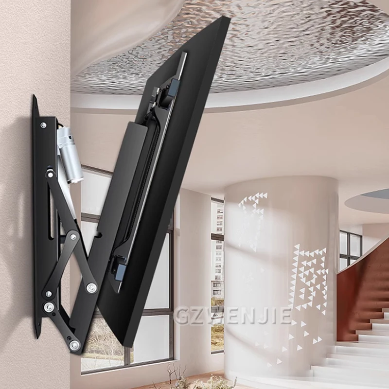 

Electric Adjustable Ceiling TV Mount Motorized Flip Down Pitched Roof TV Mount for 32-75 Inch Flat and Curved Screen TVs