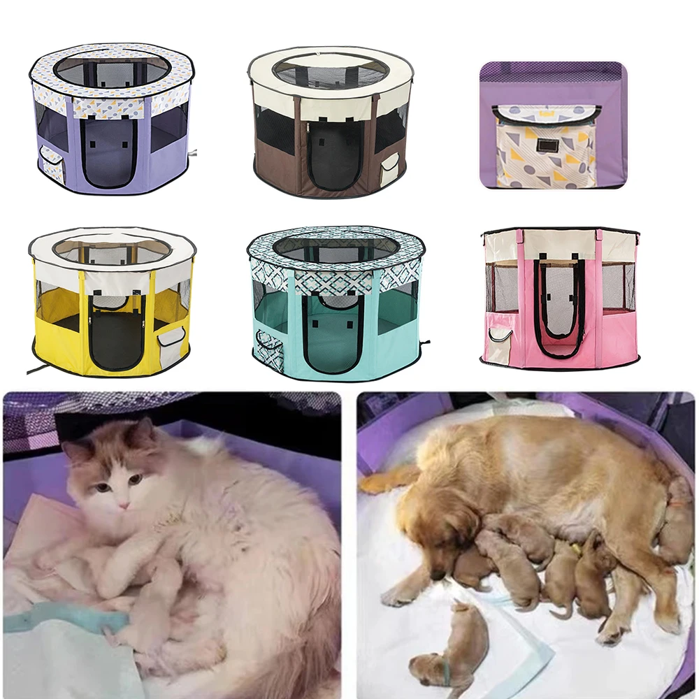 

Foldable Pet Bed Tent Dogs Houses Beds Comfortable and Breathable Cats Room Basket Cozy Kitten for Delivery Room Кошачья Палатка