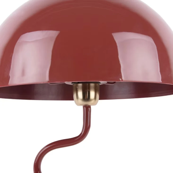 Burgundy Twisted Lamp Scandinavian Creative Table Lamp Bedroom Living Room Study Ambiance Mushroom Table Lamps