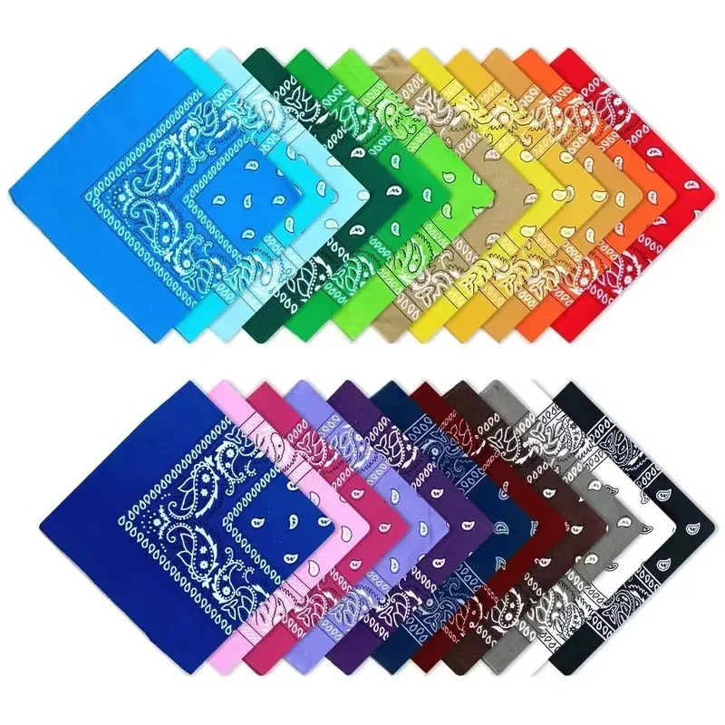 1/2/4pcs Bohemian Print Bandana Paisley Pattern Headbands Hiphop Kerchief Outdoor Unisex Headband Wrist Wraps Face Mask